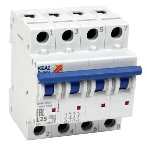 KEAZ Выключатель автоматический модульный OptiDin BM63-4NK2-УХЛ3 (Новый)