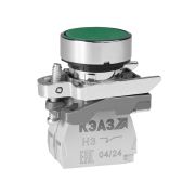 KEAZ Кнопка КМЕ4210мС-зелёный-1но+0нз-цилиндр-IP65-КЭАЗ