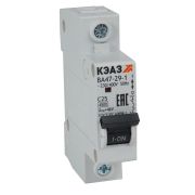 KEAZ Выключатель автоматический модульный ВА47-29-1B40-УХЛ3 (4,5кА)-КЭАЗ