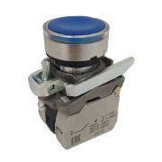 KEAZ Кнопка КМЕ4520мЛ-220В-синий-2но+0нз-цилиндр-индикатор-IP54-КЭАЗ