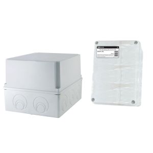 Распаячная коробка ОП 240х195х165мм, крышка, IP55, кабельные ввода d28-3 шт., d37-2 шт., TDM