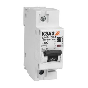 KEAZ Выключатель автоматический модульный ВА47-100-1D16-УХЛ3 (10кА)-КЭАЗ