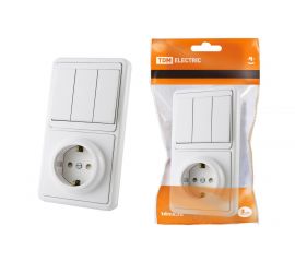 18.13.01 Блоки комбинированные «выключатель-розетка» БКВР