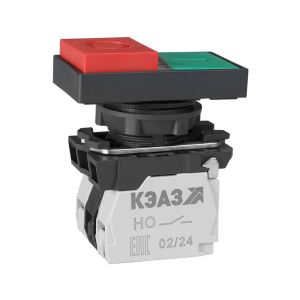 KEAZ Кнопка КМЕ9111мЛ-24В-зел-красн-1но+1нз-двойная-индикатор-IP40-КЭАЗ