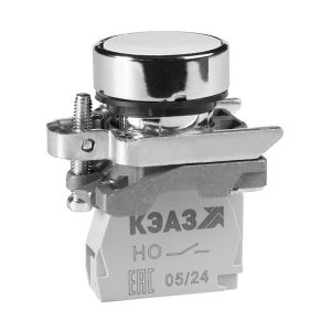 KEAZ Кнопка КМЕ4511мС-белый-1но+1нз-цилиндр-IP54-КЭАЗ
