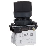 KEAZ Переключатель КПЕ2620Р-черный-2но+0нз-ручка-фикс-3поз-IP65-КЭАЗ, 14 шт