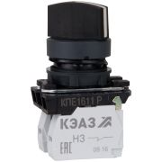 KEAZ Переключатель КПЕ1611Р-черный-1но+1нз-ручка-фикс-2поз-IP65-КЭАЗ, 14 шт
