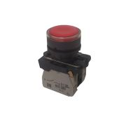 KEAZ Кнопка КМЕ4610мЛ-24В-красный-1но+0нз-цилиндр-индикатор-IP65-КЭАЗ, 14 шт