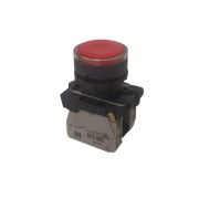 KEAZ Кнопка КМЕ4622мЛ-24В-красный-2но+2нз-цилиндр-индикатор-IP65-КЭАЗ