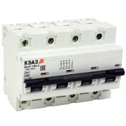 KEAZ Выключатель автоматический модульный ВА47-100-4D80-УХЛ3 (10кА)-КЭАЗ, 3 шт
