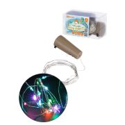 Гирлянда-пробка для бутылки «Роса20» 20LED, 2м, RGB, 3хAG13/LR44, TDM