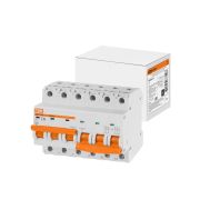 Автоматический выключатель с механической блокировкой (байпас) ВА47-29Б 3Р+3Р 6А 4,5кА х-ка C TDM