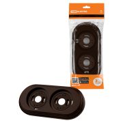 Рамка 2-х постовая коричневая «Виви» TDM