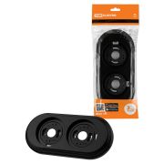 Рамка 2-х постовая черная «Виви» TDM