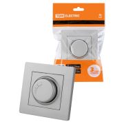 Светорегулятор 300 Вт серебр. металлик «Сенеж» TDM