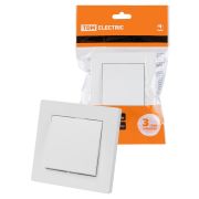 Выключатель 1 кл. 10А белый «Сенеж» TDM