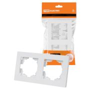 Рамка 2-х постовая белая «Сенеж» TDM