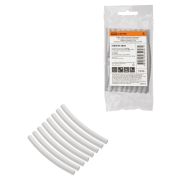 Набор трубок термоусаживаемых, не поддерживающих горение, клеевых, длиной 10 см ТТкНГ(3:1) «Моноцвет, белый 6,4/2,0 TDM»
