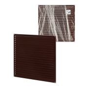Решетка металл. усиленная 500х500, коричневая, с покрытием полимерной эмалью, TDM