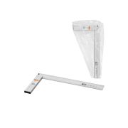 Угольник столярный 350 мм алюминиевый, усиленный, облегченная рукоятка, «Рубин» TDM