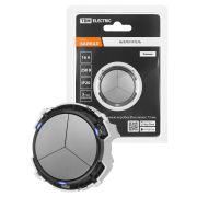 Выключатель 3-кл. 16А 250В кнопочный механизм платина, «Байкал» TDM