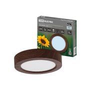 Светильник накладной светодиодный круг «Даунлайт» СПО (венге) 12 Вт 170*32 мм 4000К TDM