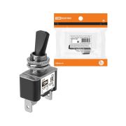 Выключатель-тумблер ASW-07D-2 1P 12В AC/DC 30А (3c) ON-OFF с фиксацией с синей LED подсветкой TDM