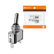 Выключатель-тумблер ASW-07D 1P 12В AC/DC 25А (3c) ON-OFF с фиксацией с красной LED подсветкой TDM