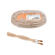 Ретро провод «Эко» 2х1,5 витой ГОСТ бежевый (10м) TDM