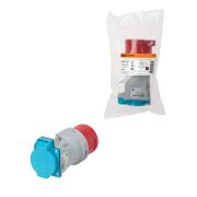 Адаптер IP44 16A с 3Р+PЕ+N 380В на 2Р+PЕ 220В TDM