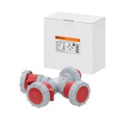 Адаптер трёхлучевой IP67 16А 3Р+PЕ 380В TDM