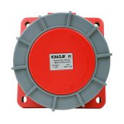 KEAZ Розетка фланцевая наклонная 445-125А-6h-380AC-3P+PE+N-IP67