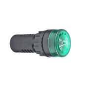 KEAZ Зуммер с непрерывным сигналом OptiSignal Compact D22 C7-B-B3CL зеленый с подсветкой 24 В AC/DC