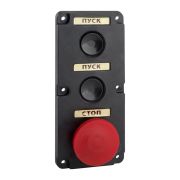 KEAZ Пост кнопочный ПКЕ 112-3-У3-IP40-КЭАЗ (красный гриб)