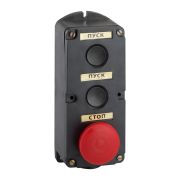 KEAZ Пост кнопочный ПКЕ 212-3-У3-IP40-КЭАЗ (красный гриб)